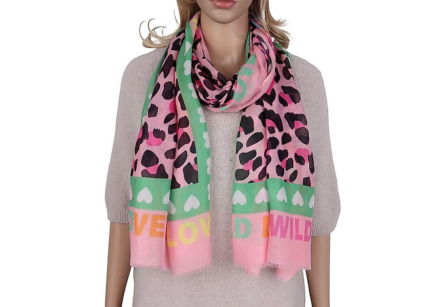 MIRROSI Modeschal Weicher & Leicht Großes Schal, ca.75x180cm, Leo, (aus 70% günstig online kaufen