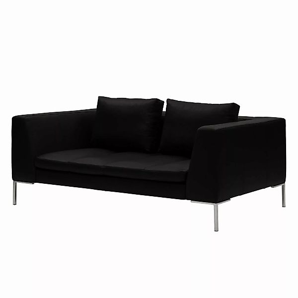 home24 Studio Copenhagen Sofa Madison 2-Sitzer Schwarz Echtleder 174x66x105 günstig online kaufen