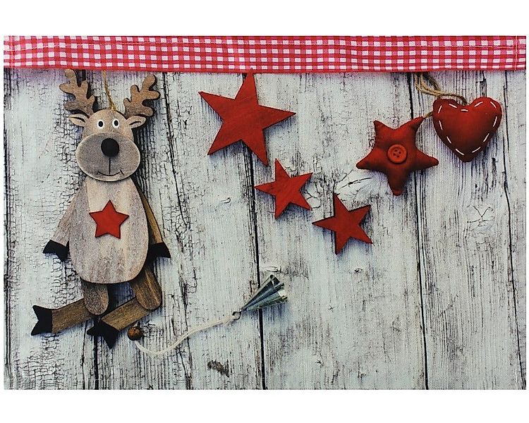 matches21 HOME & HOBBY Platzset Tischsets Platzsets Stoff CLOTH Rentier Ste günstig online kaufen