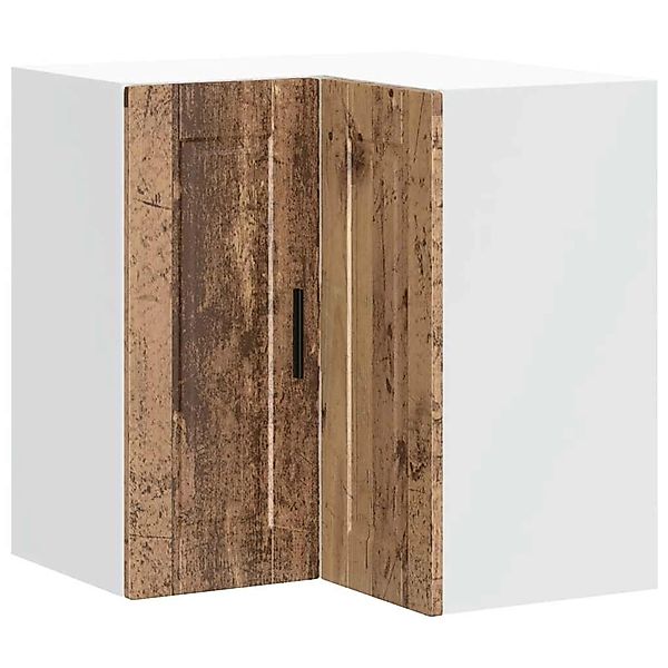 vidaXL Küchen-Eckhängeschrank Porto Altholz-Optik Holzwerkstoff 854105 günstig online kaufen