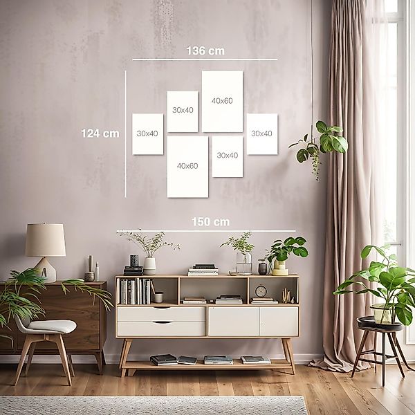 Novart Wandbild Meer Strand KEIN EXTRA RAHMEN BENÖTIGT Modern Deko günstig online kaufen