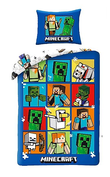 Minecraft Bettwäsche Minecraft Kinderbettwäsche 140 x günstig online kaufen