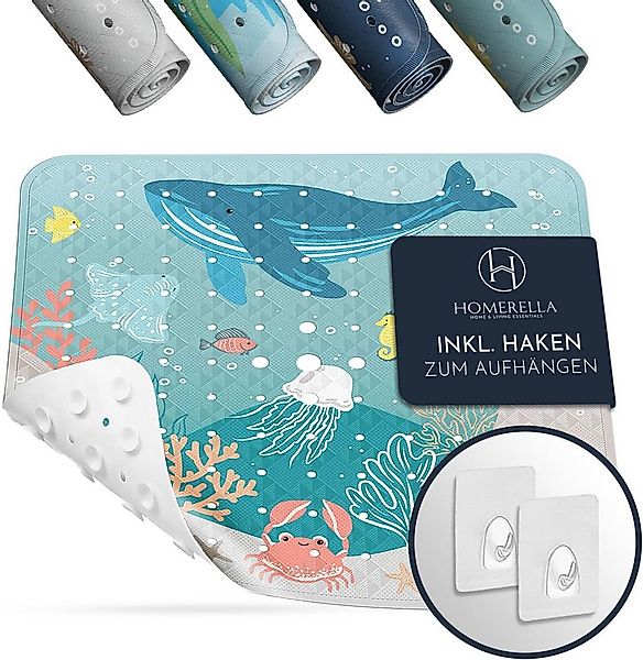 Homerella Duschmatte rutschfest Kinder - 100% BPA frei Inkl. 2 Haken zum Au günstig online kaufen