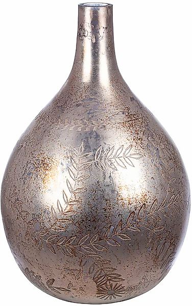 GILDE Bodenvase »Vase Peso, grau H.56 cm« günstig online kaufen