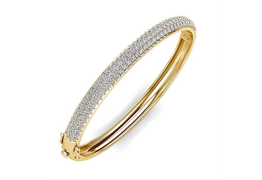 ROUGEMONT Armreif Funkelnder Zirkonia Damen Amreif Hypoallergen 18K Vergold günstig online kaufen