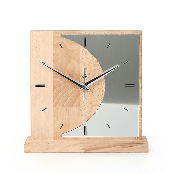 Kreative Feder Standuhr Designer-STANDUHR „Silvermoon“ aus günstig online kaufen