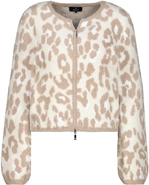 Monari Fleecejacke Sweatjacke Leopardenmuster günstig online kaufen