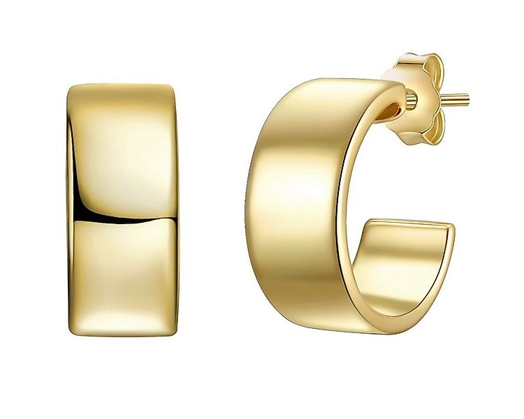 Glanzstücke München Paar Creolen gelbgold, Creolen Sterling Silber gelbgold günstig online kaufen