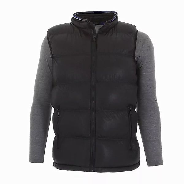 Ital-Design Wendejacke Herren Freizeit Weste Gefüttert Jacke in Schwarz günstig online kaufen