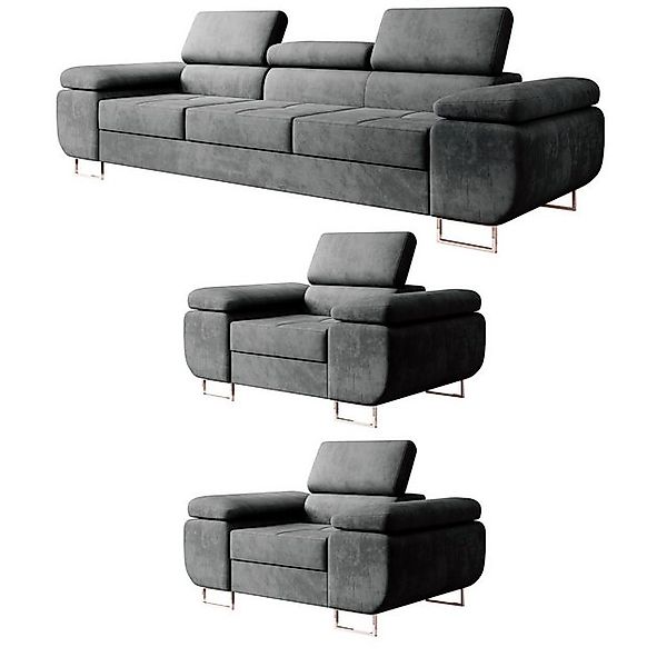 M-Punkt24 Polstergarnitur Miami, (3-3-1 Set, 3-1-1, günstig online kaufen