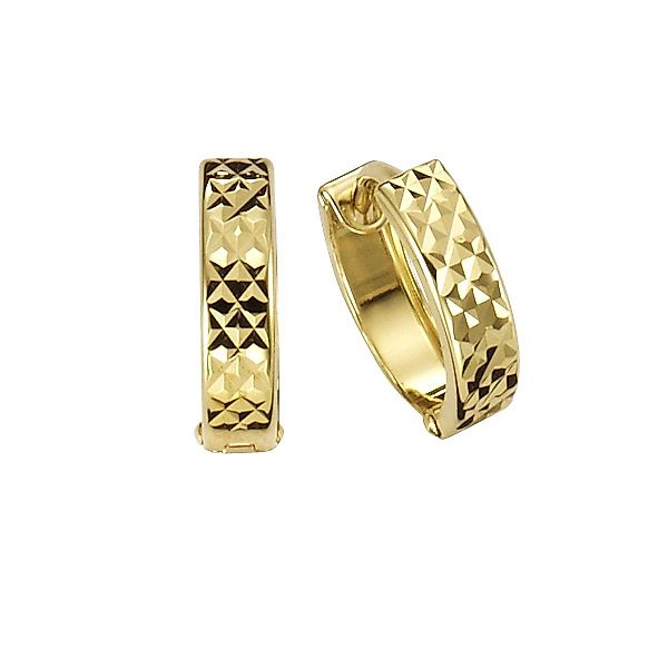 Vivance Paar Creolen 333 Gold diamantiert günstig online kaufen
