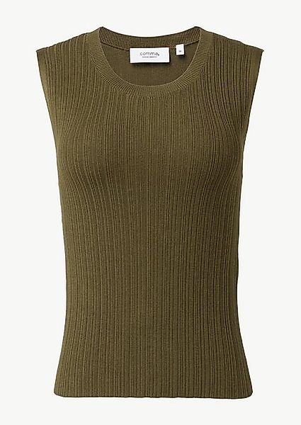 comma casual identity Pullunder Geripptes Stricktop günstig online kaufen