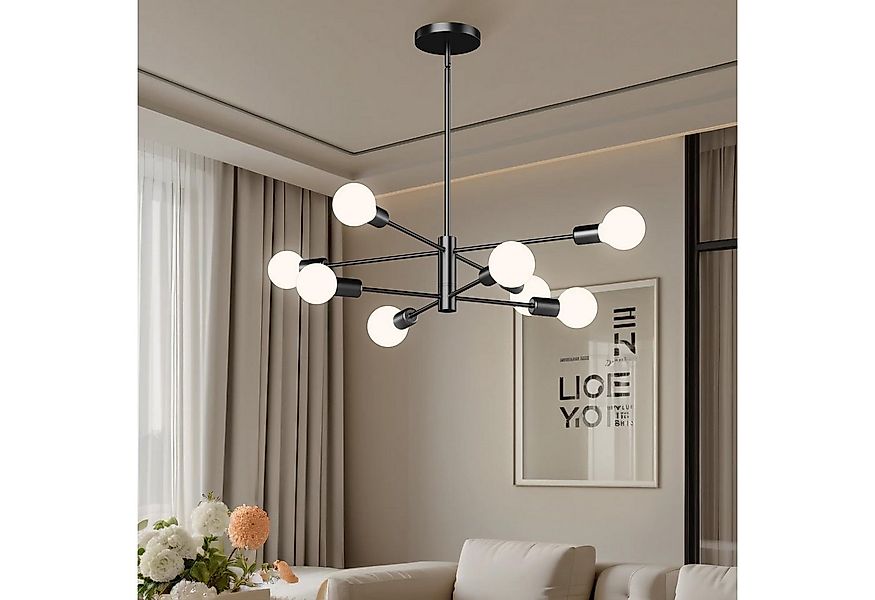 Jibenhome LED Deckenleuchte Drehbare Hängelampe 4/6/8 Flammig Modern Kronle günstig online kaufen