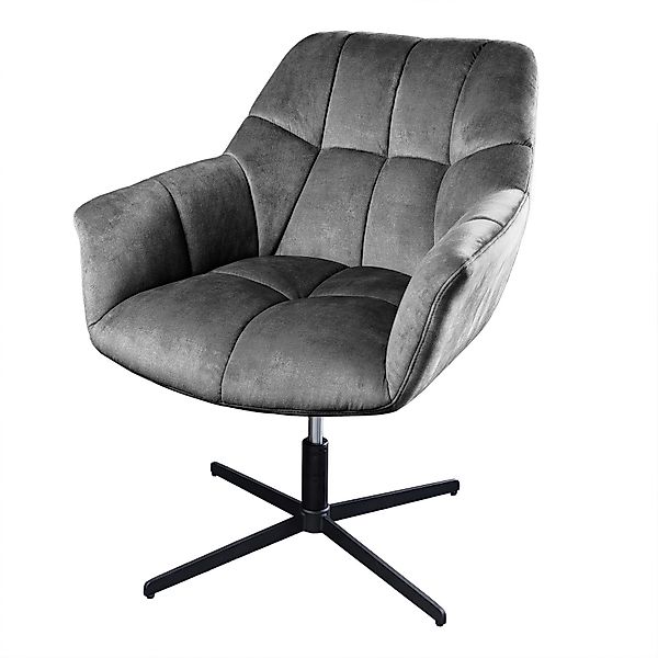 riess-ambiente Loungesessel PAPILLON grau / schwarz günstig online kaufen