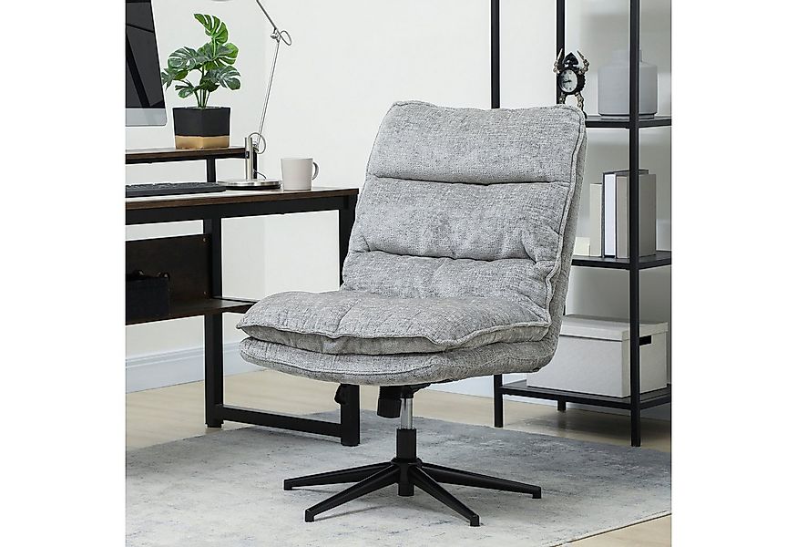 HOMCOM Bürostuhl mit breiterem doppelschichtigem Polster, Wippfunktion (gep günstig online kaufen