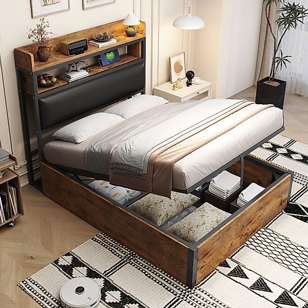 STILVORA Polsterbett 90×200 Funktionbett mit gepolster günstig online kaufen