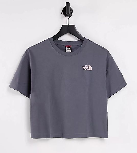 The North Face – Simple Dome – Kurzes T-Shirt in Grau/Rosa, exklusiv bei AS günstig online kaufen