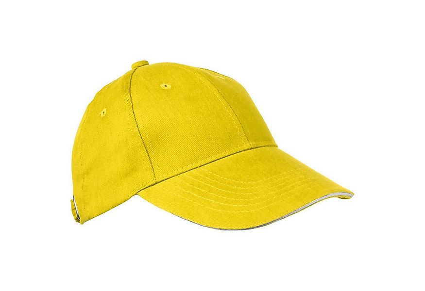 Macma Baseball Cap Baumwoll-Basecap 6 Panel heavy-brushed Cotton Farbe: gel günstig online kaufen
