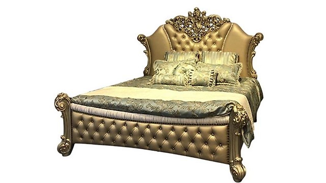JVmoebel Bett Doppelbett Betten Klassiker Barock Chesterfield 184x214cm neu günstig online kaufen