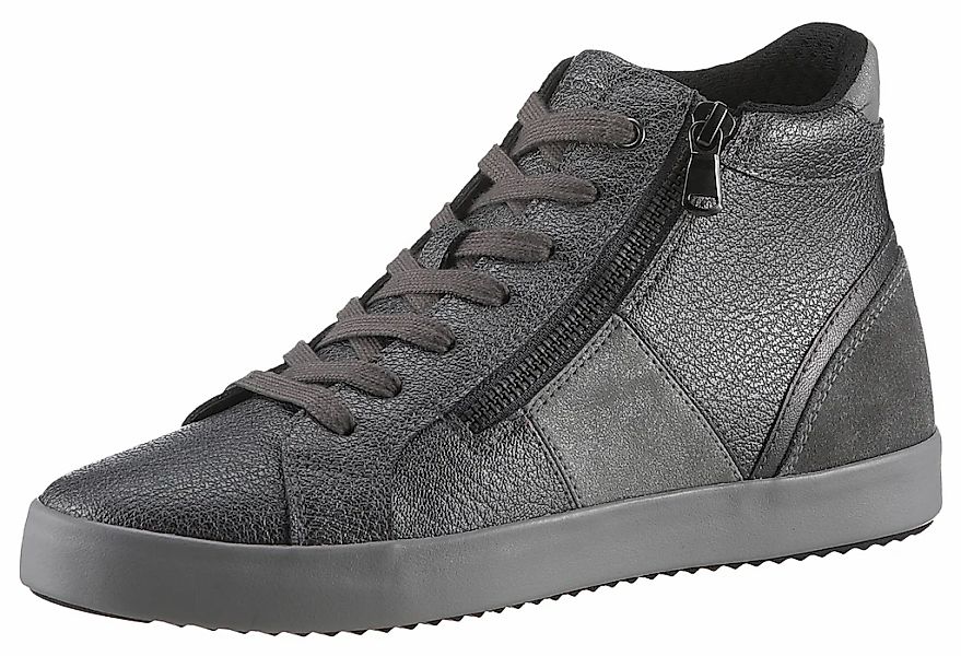 Geox Sneaker "D BLOMIEE D" Freizeitschuh, Boots, Hightop im Metallic Look günstig online kaufen