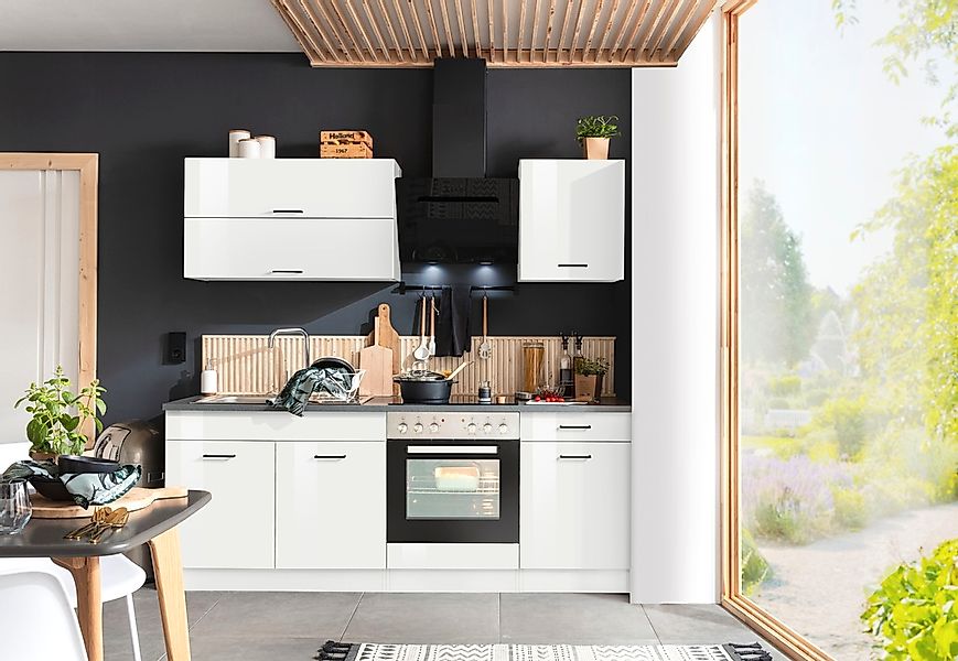 KOCHSTATION Küchenzeile »KS-Trier«, mit E-Geräten, Breite 210 cm günstig online kaufen