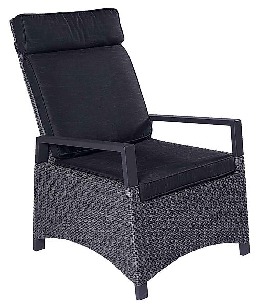 Outdoor Gartensessel KERAMO, Anthrazit, Grau, B günstig online kaufen