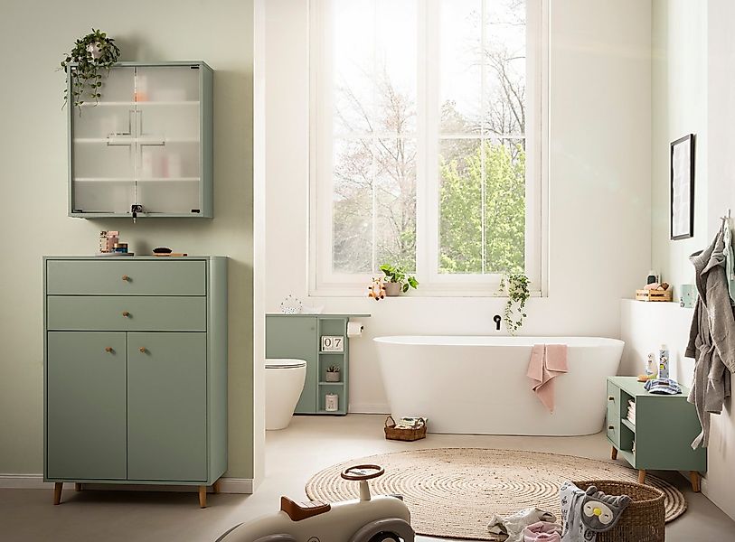 Schildmeyer Seitenschrank Bjarne, Breite 70 cm, Griff aus Massivholz Regalf günstig online kaufen