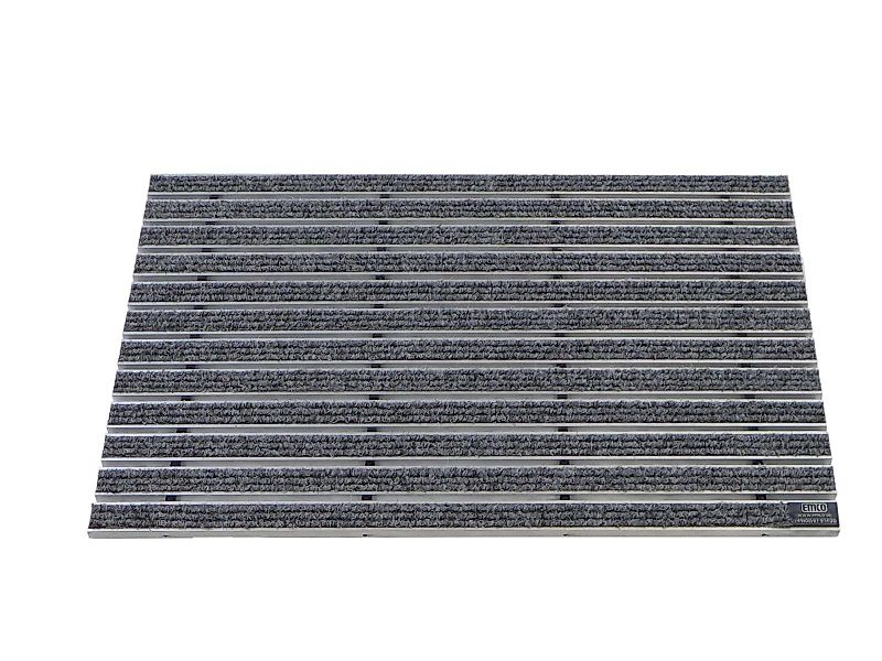 Emco Fußmatte Eingangsmatte DIPLOMAT, Rips Hellgrau, günstig online kaufen