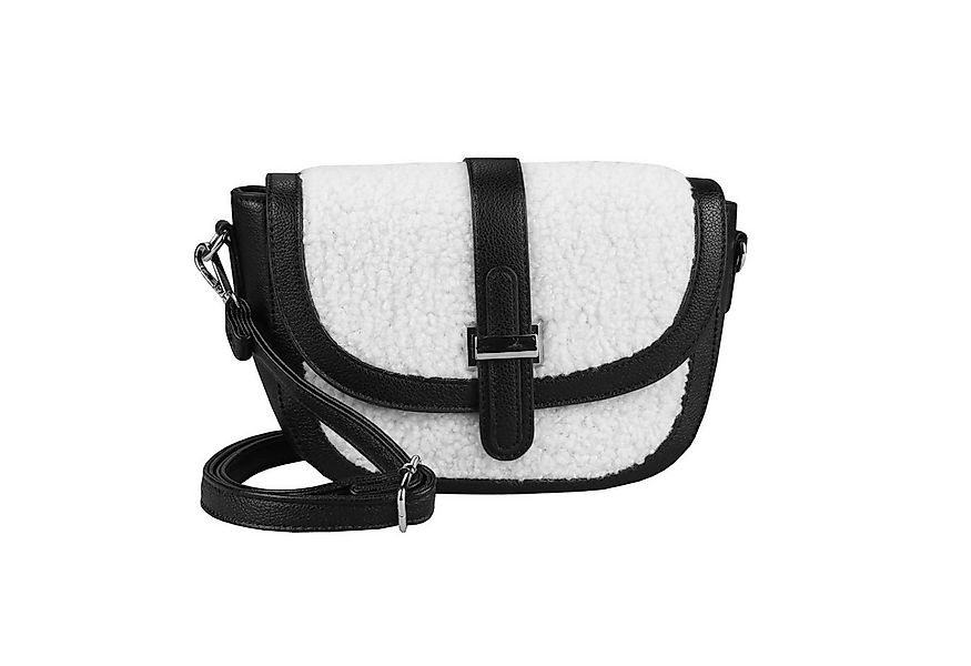 ITALYSHOP24 Schultertasche Damen Pelztasche Bodybag Fell Plüsch, Teddyfell günstig online kaufen