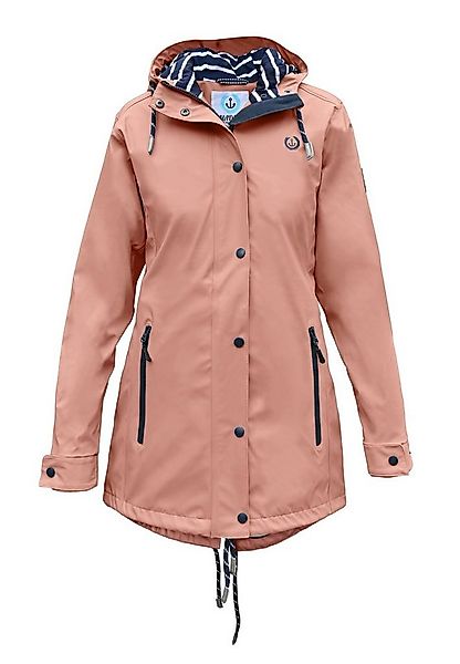MADSea Regenjacke Regenjacke Friesennerz Rosa taillierter Regenmantel hat v günstig online kaufen