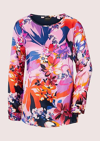 MADELEINE Langarmbluse "Bluse Seidenbluse mit Floral-Druck" günstig online kaufen