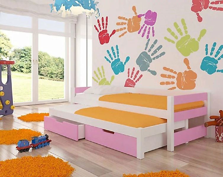 Feldmann-Wohnen Kinderbett FRAGA (mit 2 Schlafgelegenheiten), Farbe wählbar günstig online kaufen