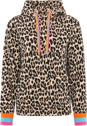 Zwillingsherz Hoodie ""Leo Allover Neon Kante"" mit Animal-Design und kontr günstig online kaufen