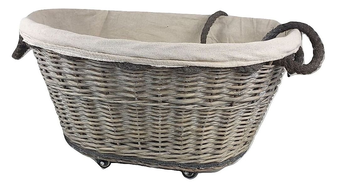 sesua Kaminholzkorb Kaminholzkorb Weidenkorb mit Rollen günstig online kaufen