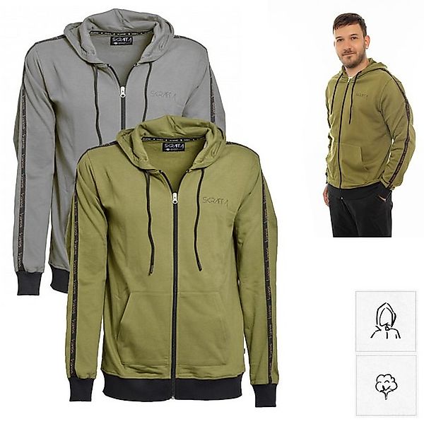 Skratta Trekkingjacke SKRATTA - THOR Zip Jacke Hoody Bio Baumwolle Stretch günstig online kaufen