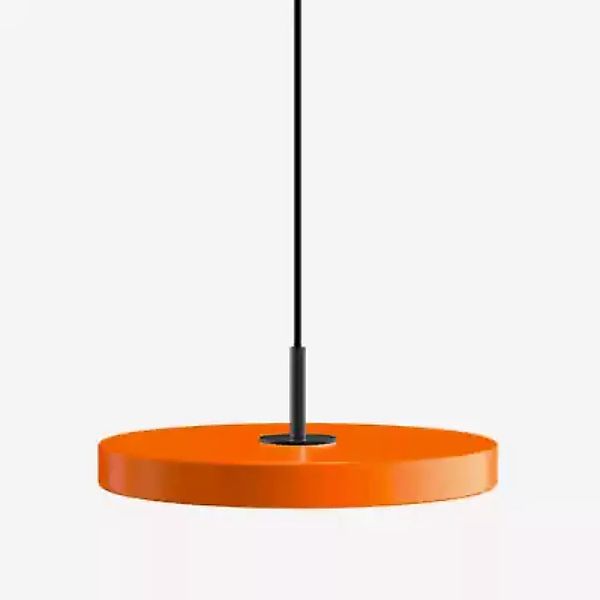 Umage Asteria Mini Pendelleuchte LED, orange - Cover schwarz - Ra 83 günstig online kaufen