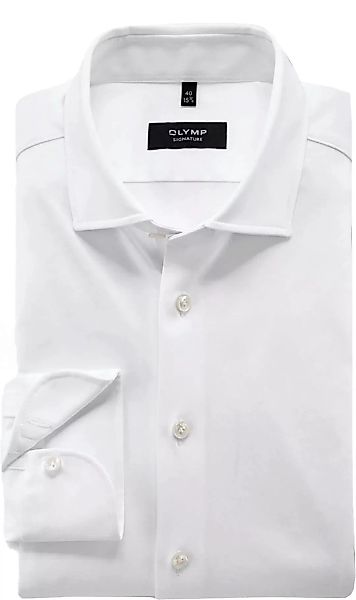 OLYMP Signature Hemd Jersey Weiß - Größe 40 günstig online kaufen