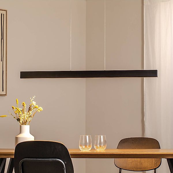 LED-Pendelleuchte Broll, anthrazit, Stahl, Länge 100 cm günstig online kaufen