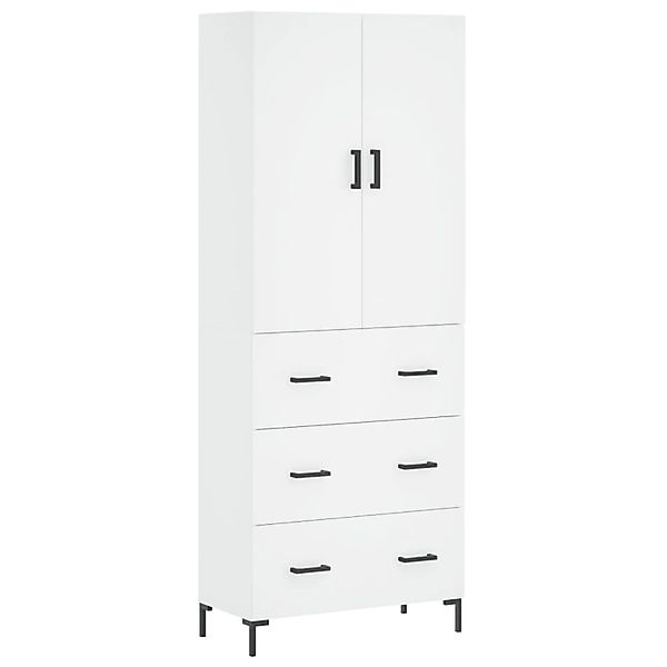 vidaXL Highboard Weiß 69,5x34x180 cm Holzwerkstoff 3195843 günstig online kaufen