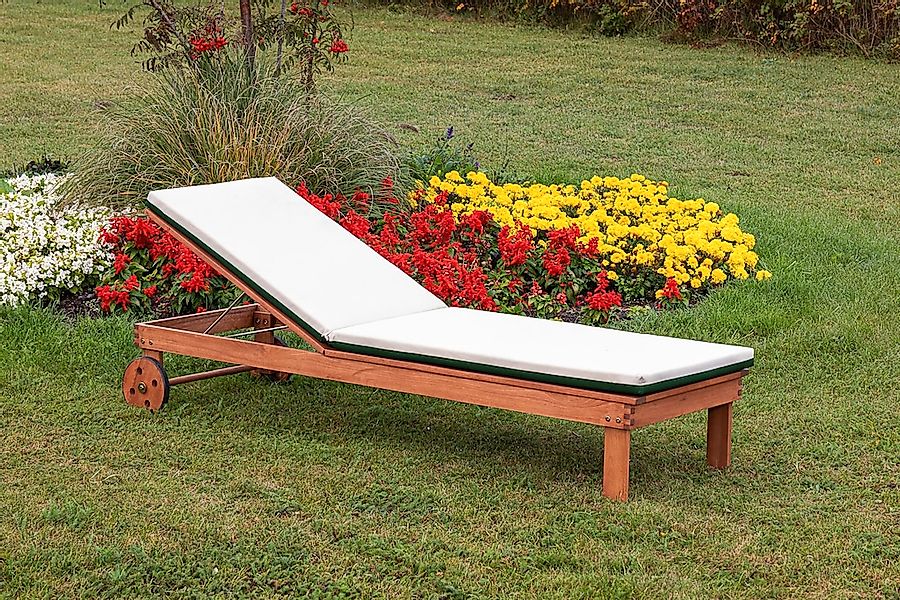 MERXX Gartenliege, mit 2-farbiger Wendeauflage, verstellbare Rückenlehne, E günstig online kaufen