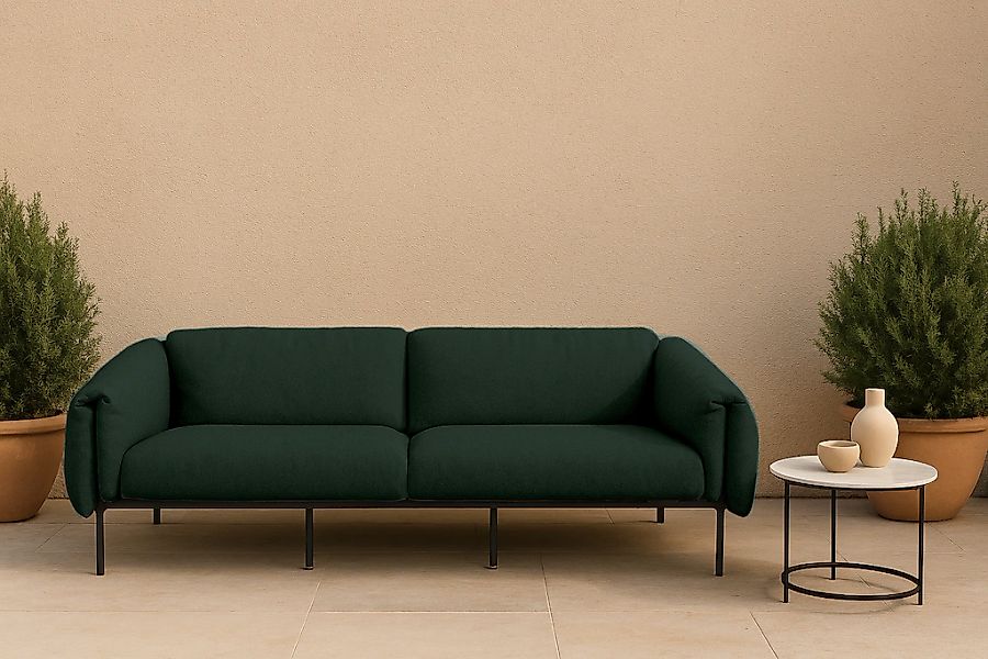 Home affaire 3-Sitzer "Lumi" Outdoor Gartensofa, wetterfeste Materialien, B günstig online kaufen