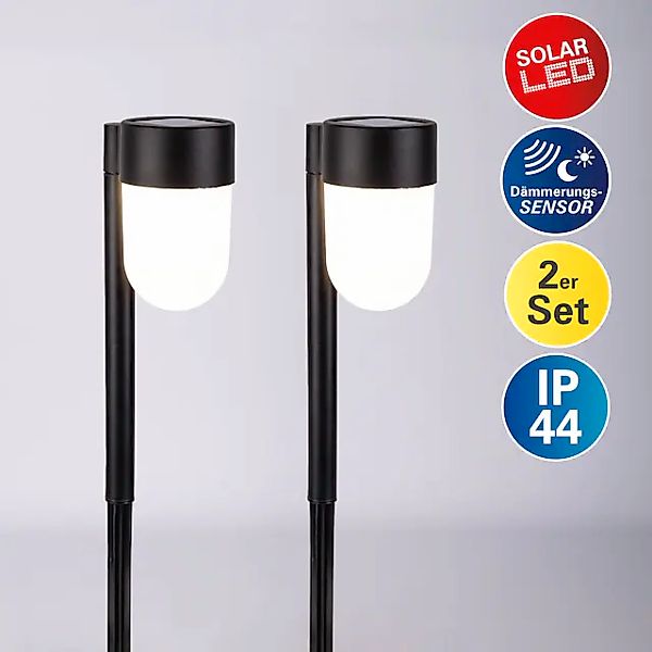 näve LED Solarleuchte »Sina«, 2 flammig, Leuchtmittel LED-Modul   LED wechs günstig online kaufen