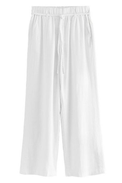Next Palazzohose Weite Hose zum Binden Leinengemisch (1-tlg) günstig online kaufen