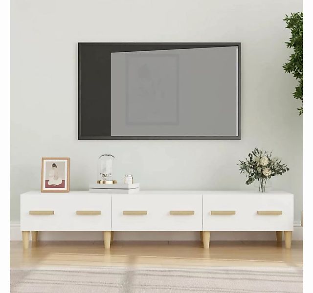 vidaXL TV-Schrank TV-Schrank Weiß 150x34,5x30 cm Holzwerkstoff (1-St) günstig online kaufen