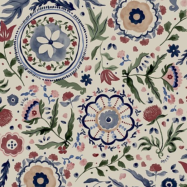 Joules Vliestapete »Festival Flowers Antique«, Design Tapeten günstig online kaufen
