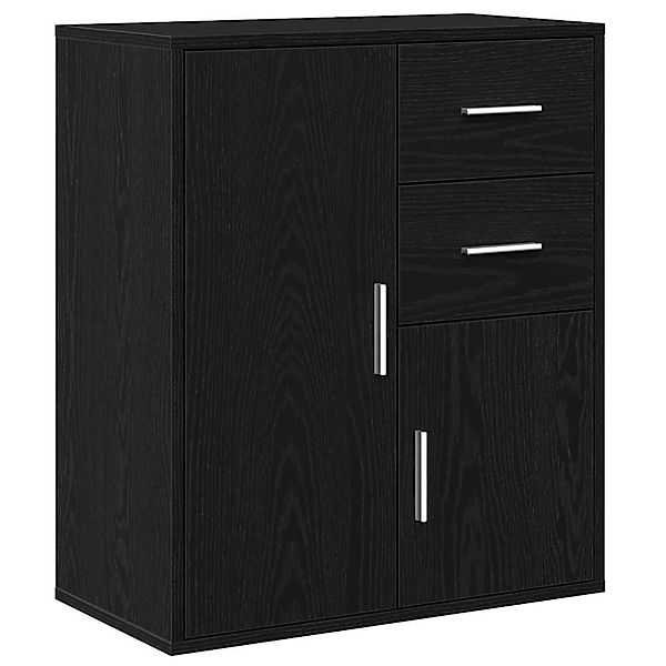 vidaXL Sideboard Schwarz Eichen-Optik 60 x 31 x 70 cm Holzwerkstoff 871417 günstig online kaufen