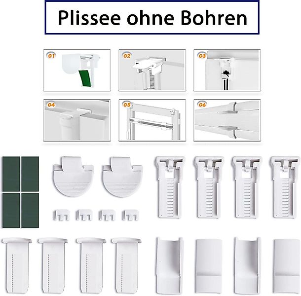 OUBO Plissee Montage-Set,Klemmfix günstig online kaufen