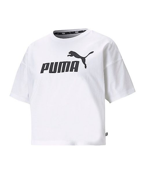 PUMA T-Shirt PUMA ESS Logo Crop T-Shirt Damen Baumwolle günstig online kaufen