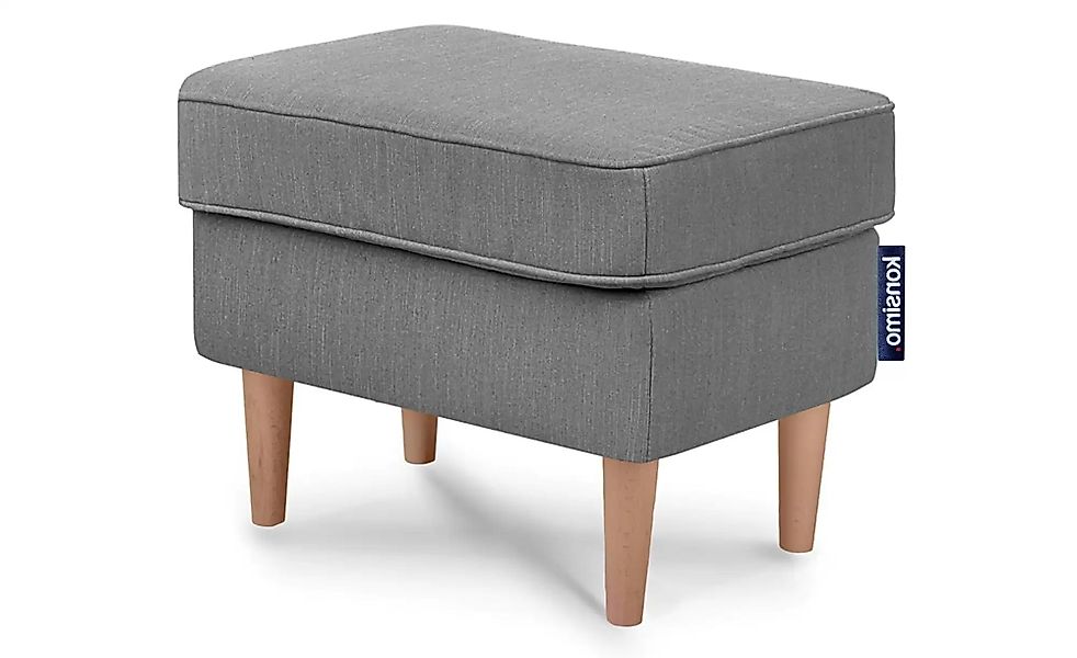 KONSIMO Hocker  Stralis ¦ grau ¦ Maße (cm): B: 41 H: 43 Polstermöbel > Hock günstig online kaufen