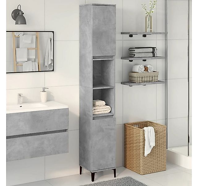 vidaXL Mehrzweckschrank Badezimmerschrank Hochschrank Regal Nischenschrank günstig online kaufen